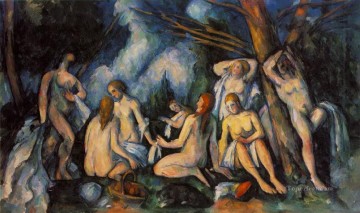 Grandes Bañistas Paul Cezanne Desnudo impresionista Pinturas al óleo